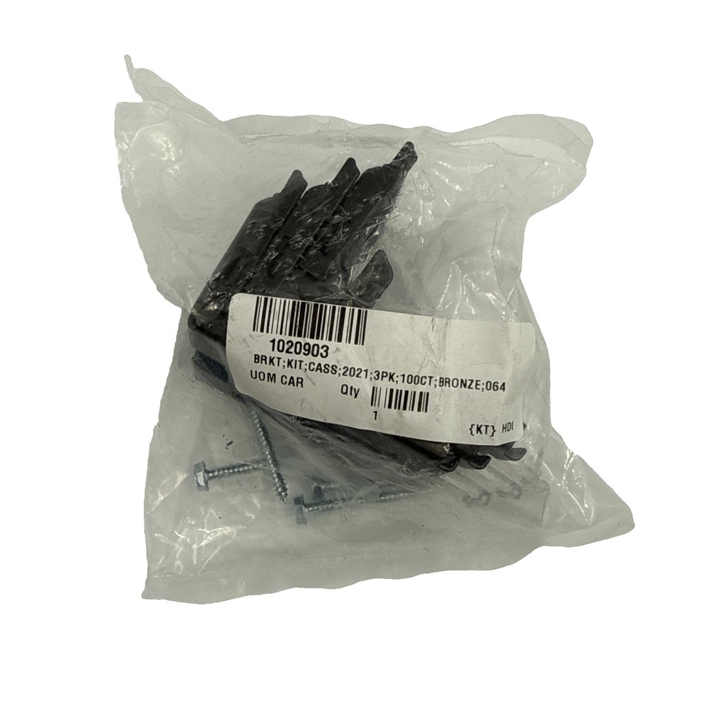 Hunter‎ Douglas 1020903 Small Cassette Bracket Kit 3 Pack Bronze Brown